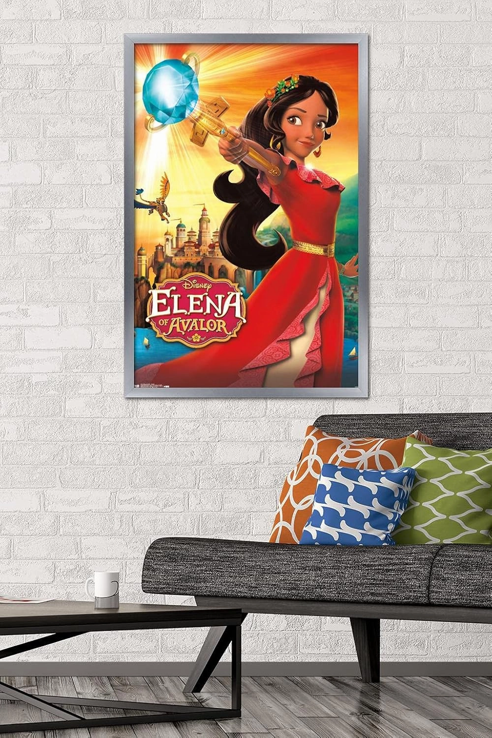 Trends International Disney Elena of Avalor - One Sheet Wall Poster, 22.375" x 34", Silver Framed Version