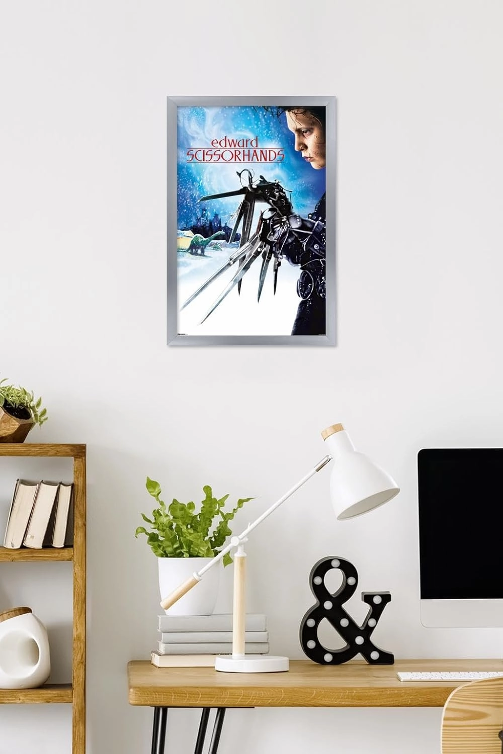 Trends International Edward Scissorhands - Profile One Sheet Wall Poster, 22.4L x 14.7W, Silver Framed Version
