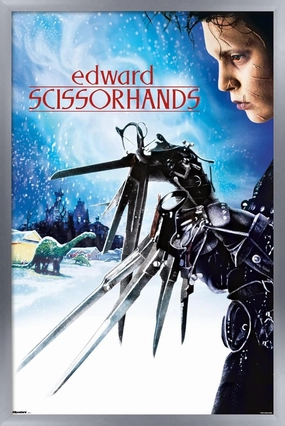 Trends International Edward Scissorhands - Profile One Sheet Wall Poster, 22.4L x 14.7W, Silver Framed Version
