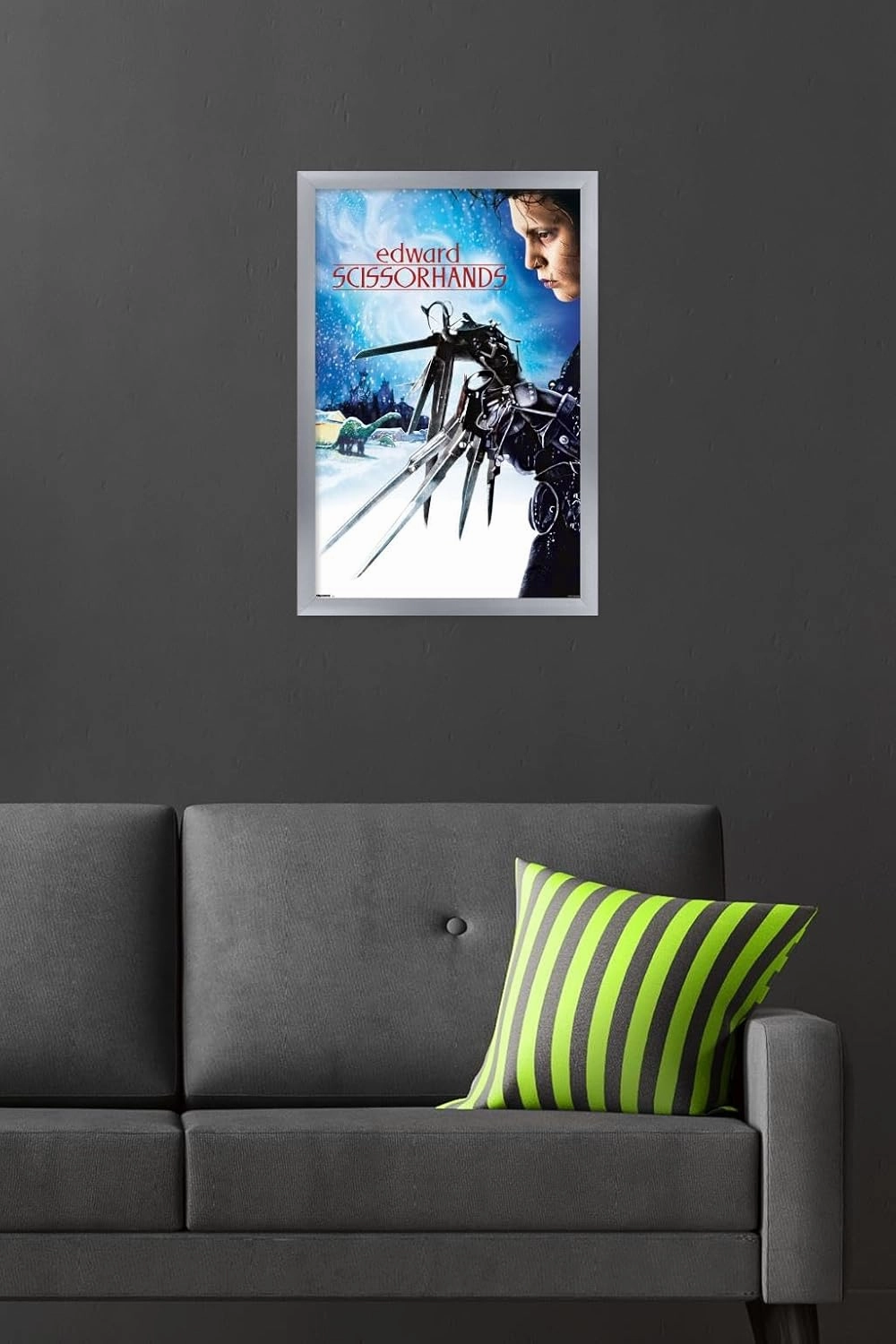 Trends International Edward Scissorhands - Profile One Sheet Wall Poster, 22.4L x 14.7W, Silver Framed Version