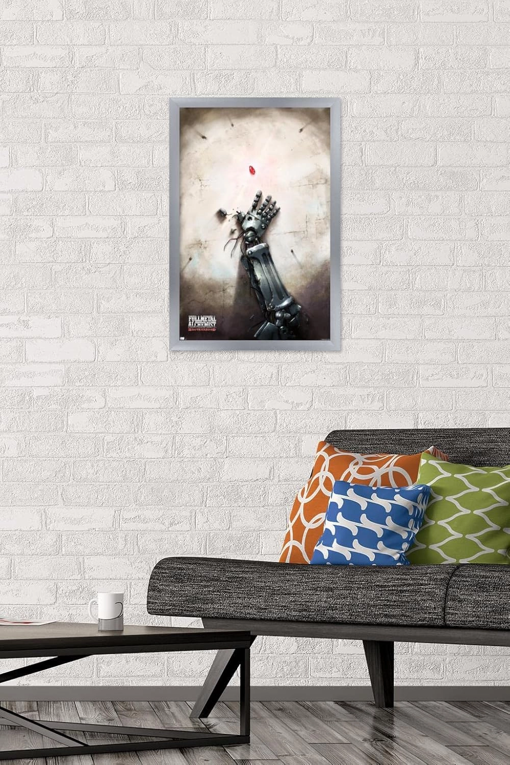 Trends International Fullmetal Alchemist: Brotherhood - Key Art 4 Wall Poster, 22.4L x 14.7W, Silver Framed Version