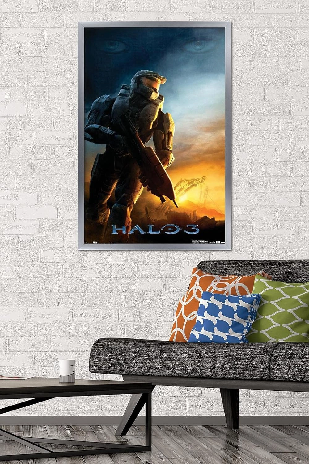 Trends International Halo 3 - Awakening Wall Poster, 22.375" x 34", Silver Framed Version