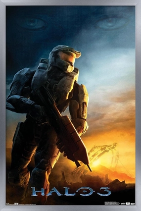 Trends International Halo 3 - Awakening Wall Poster, 22.375" x 34", Silver Framed Version