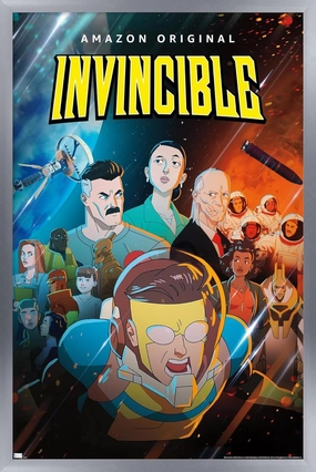 Trends International Invincible - Space One Sheet Wall Poster, 22.4L x 14.7W, Silver Framed Version
