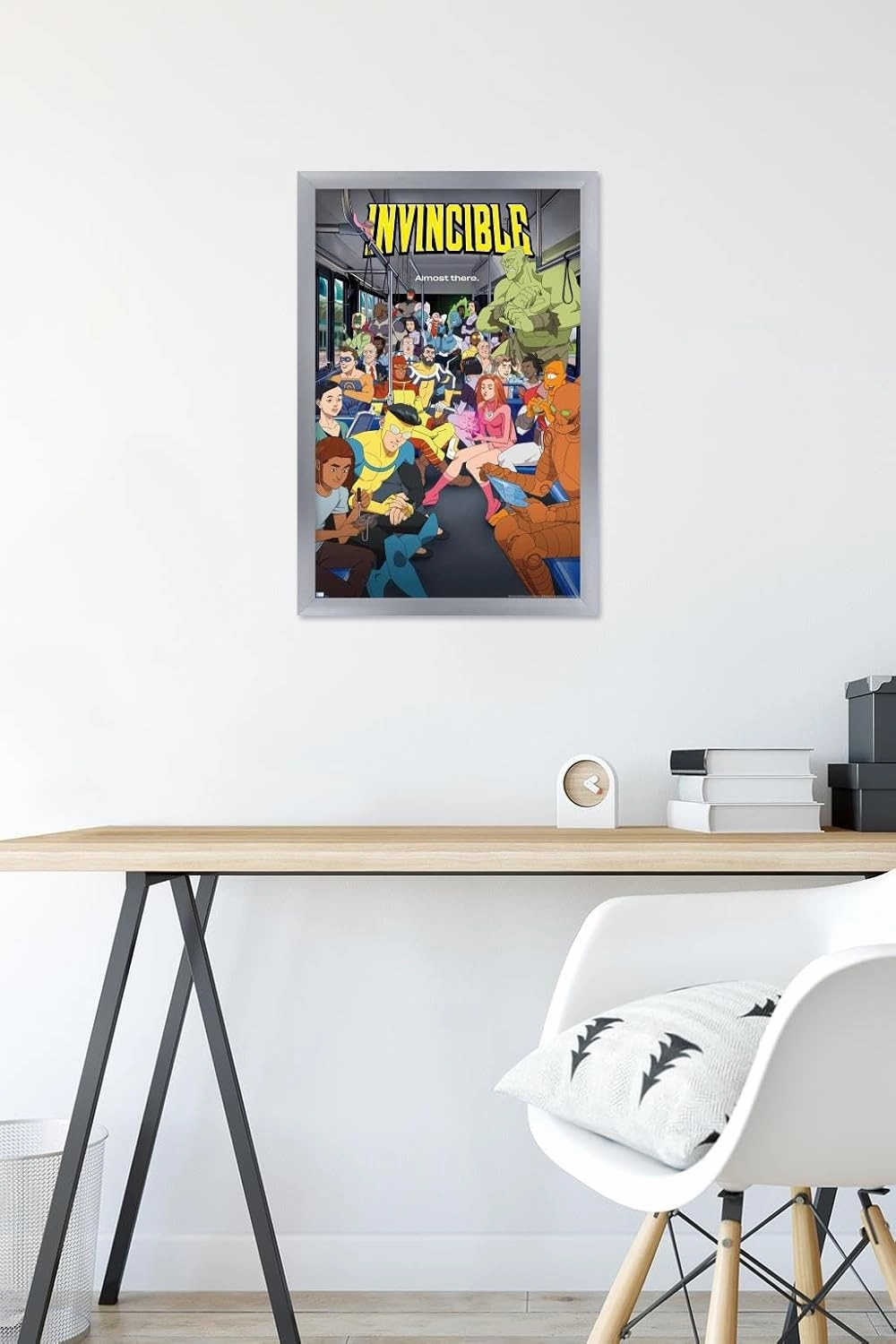 Trends International Invincible: Season 2 - Bus One Sheet Wall Poster, 22.4L x 14.7W, Silver Framed Version