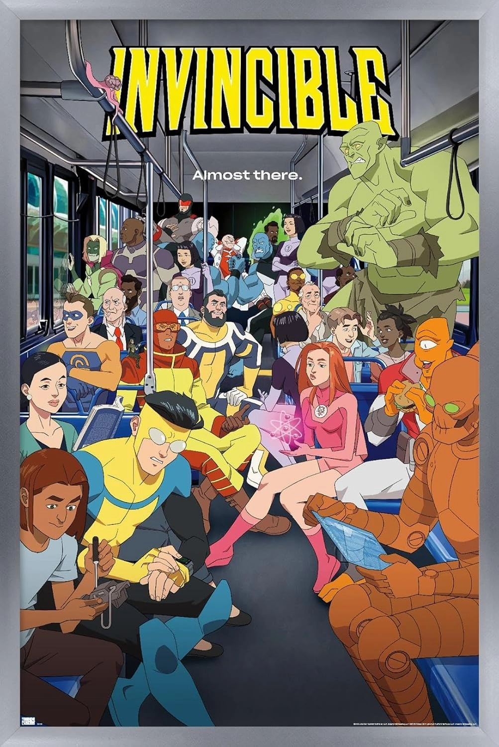 Trends International Invincible: Season 2 - Bus One Sheet Wall Poster, 22.4L x 14.7W, Silver Framed Version