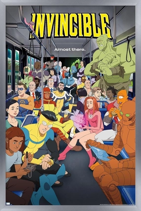 Trends International Invincible: Season 2 - Bus One Sheet Wall Poster, 22.4L x 14.7W, Silver Framed Version