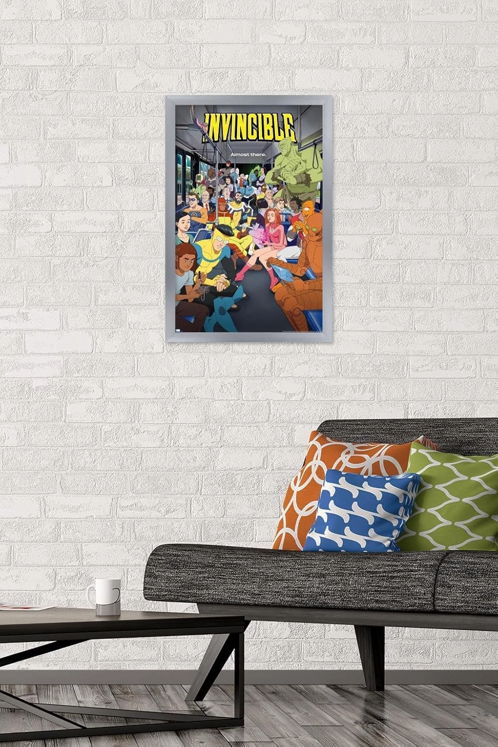 Trends International Invincible: Season 2 - Bus One Sheet Wall Poster, 22.4L x 14.7W, Silver Framed Version