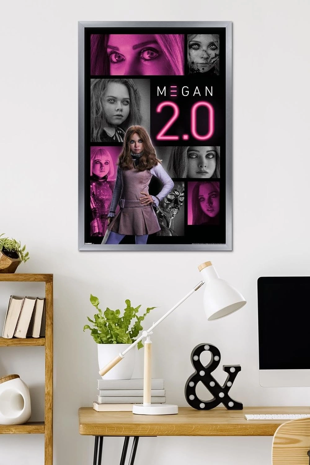 Trends International M3gan 2.0 - One Sheet Wall Poster, 34L x 22.4W, Silver Framed Version