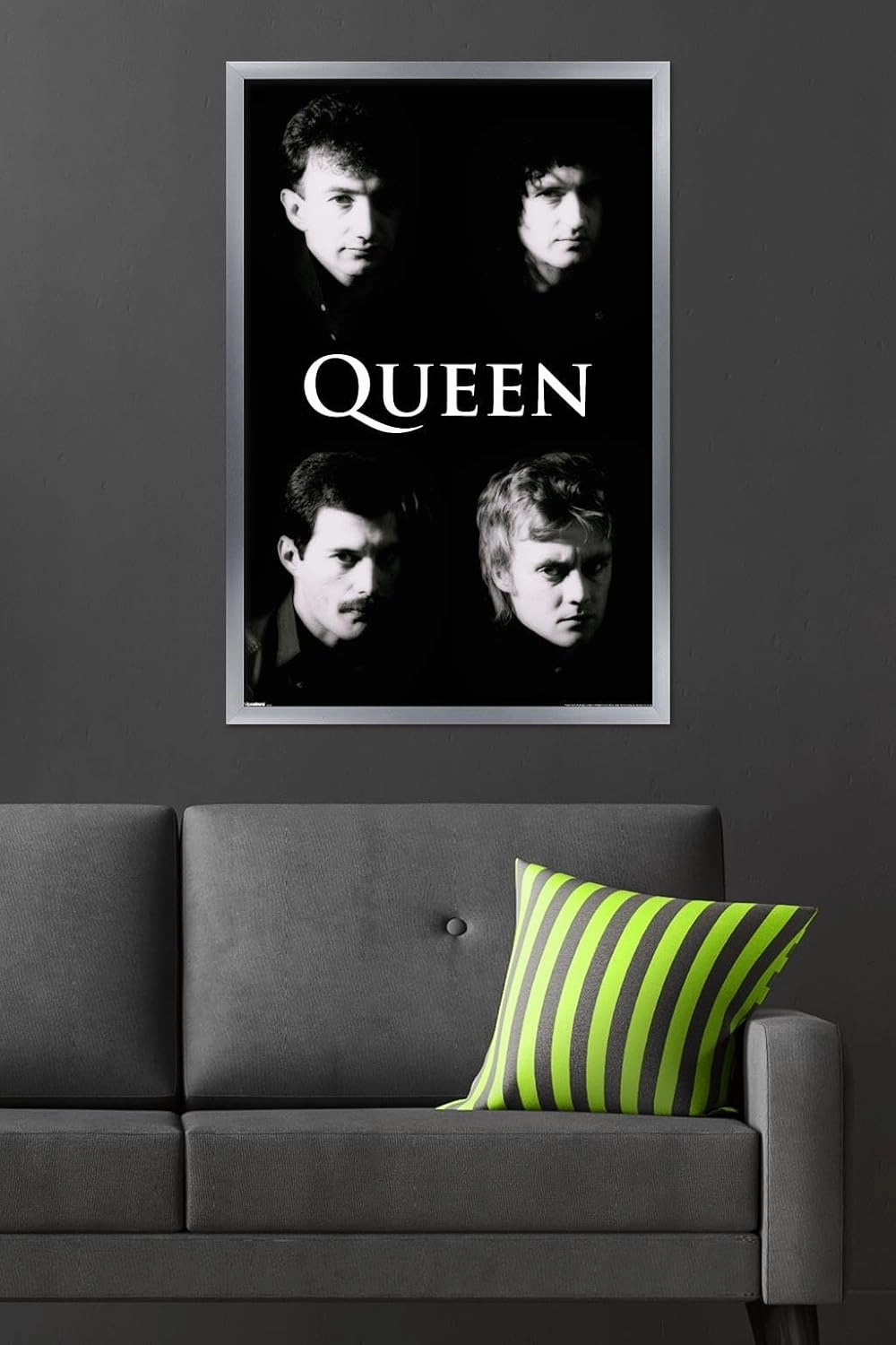 Trends International Queen - B&W Wall Poster, 34L x 22.4W, Silver Framed Version