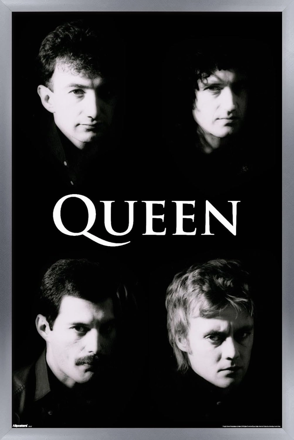 Trends International Queen - B&W Wall Poster, 34L x 22.4W, Silver Framed Version