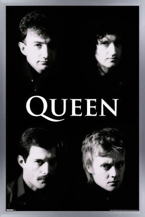 Trends International Queen - B&W Wall Poster, 34L x 22.4W, Silver Framed Version