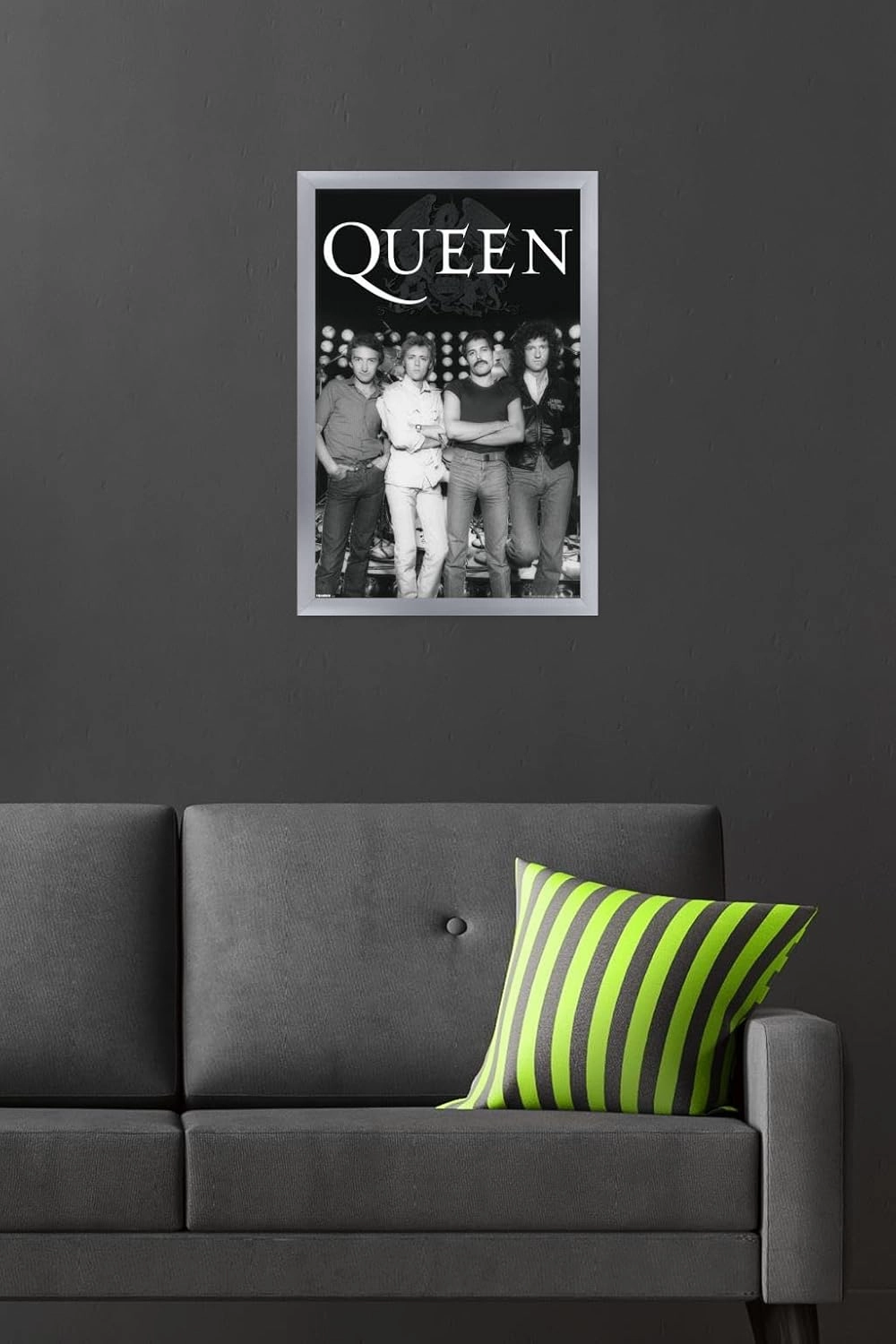 Trends International Queen - The Band Wall Poster, 22.4L x 14.7W, Silver Framed Version