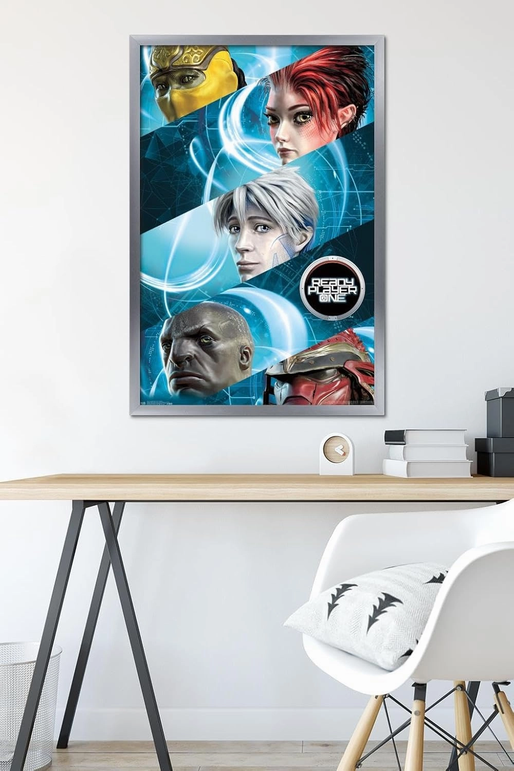 Trends International Ready Player One - Profiles Wall Poster, 22.375" x 34", Silver Framed Version