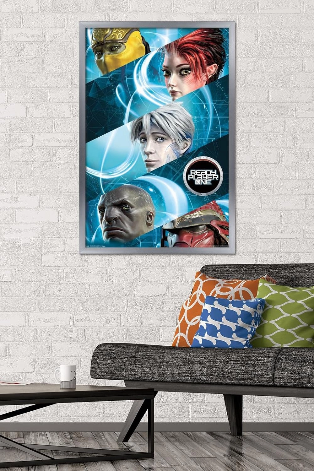 Trends International Ready Player One - Profiles Wall Poster, 22.375" x 34", Silver Framed Version