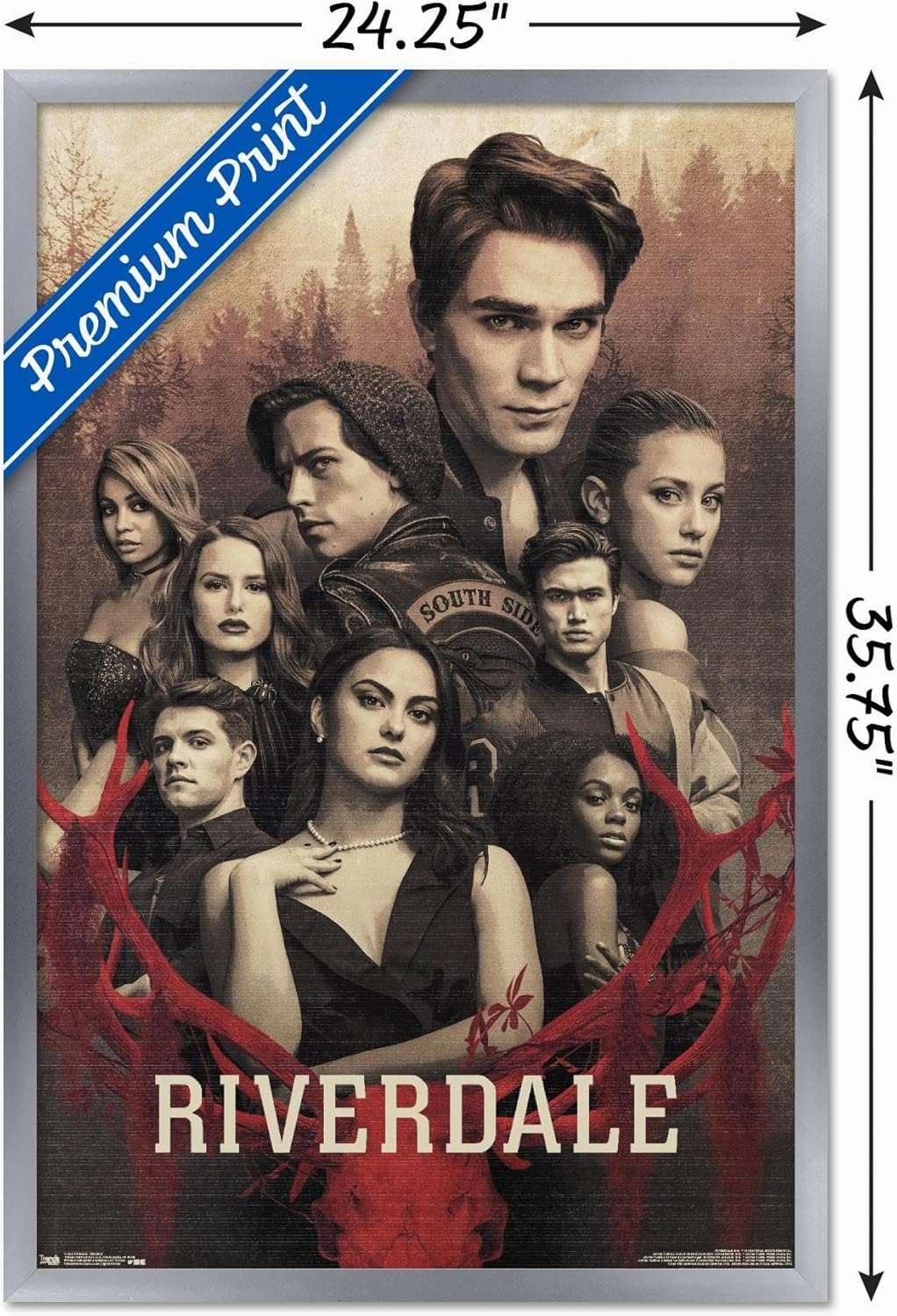 Trends International Riverdale - Mystery Wall Poster, 22.375" x 34", Silver Framed Version