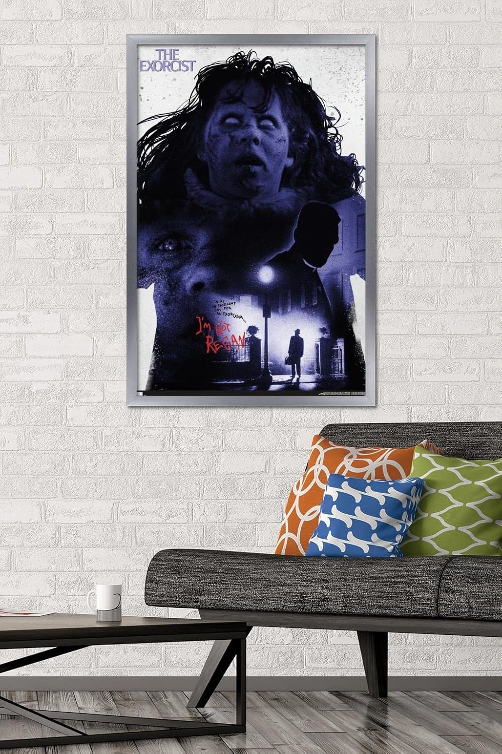 Trends International The Exorcist - I'm Not Regan Wall Poster, 34L x 22.4W, Silver Framed Version