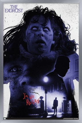 Trends International The Exorcist - I'm Not Regan Wall Poster, 34L x 22.4W, Silver Framed Version