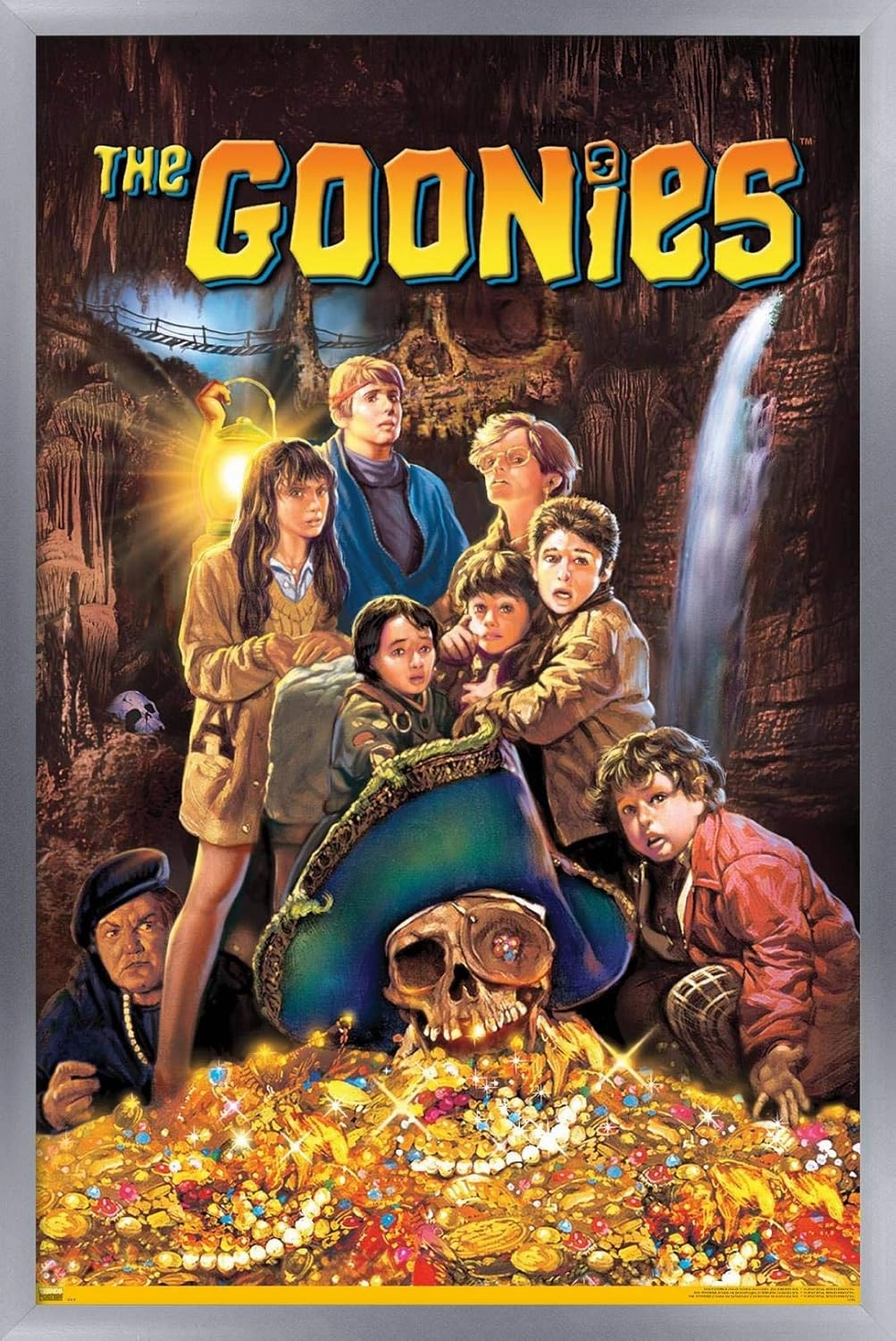 Trends International The Goonies - One Sheet Wall Poster, 22.375" x 34", Silver Framed Version