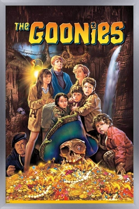Trends International The Goonies - One Sheet Wall Poster, 22.375" x 34", Silver Framed Version