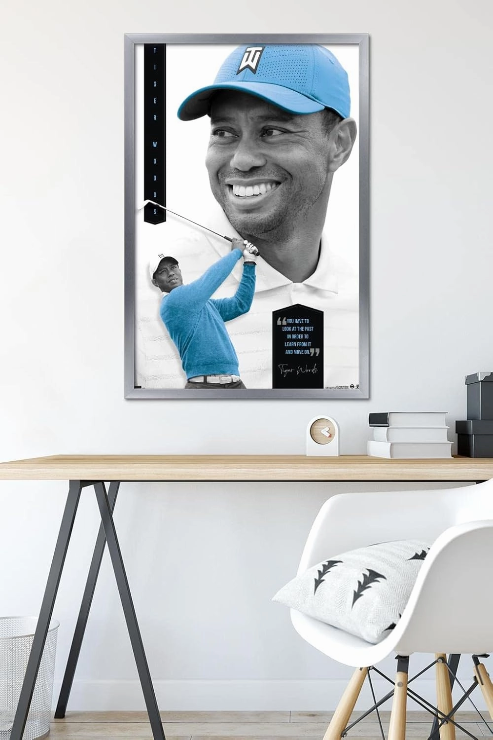 Trends International Tiger Woods - Learn From It Wall Poster, 22.375" x 34", Silver Framed Version