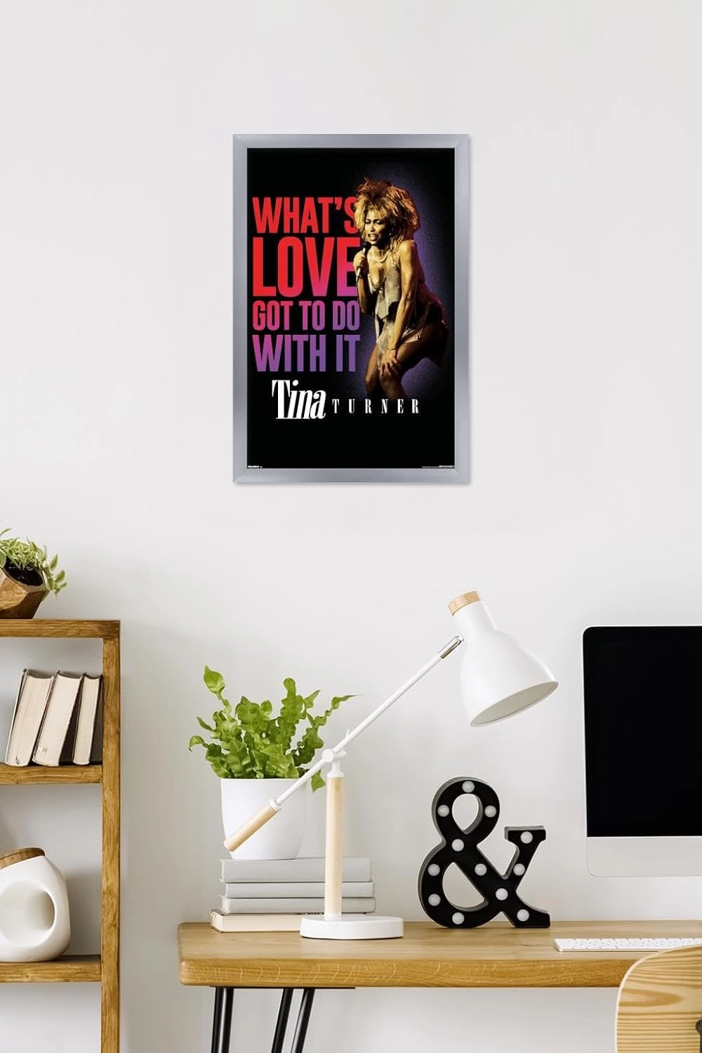 Trends International Tina Turner - What's Love Got To Do With It Wall Poster, 22.4L x 14.7W, Silver Framed Version