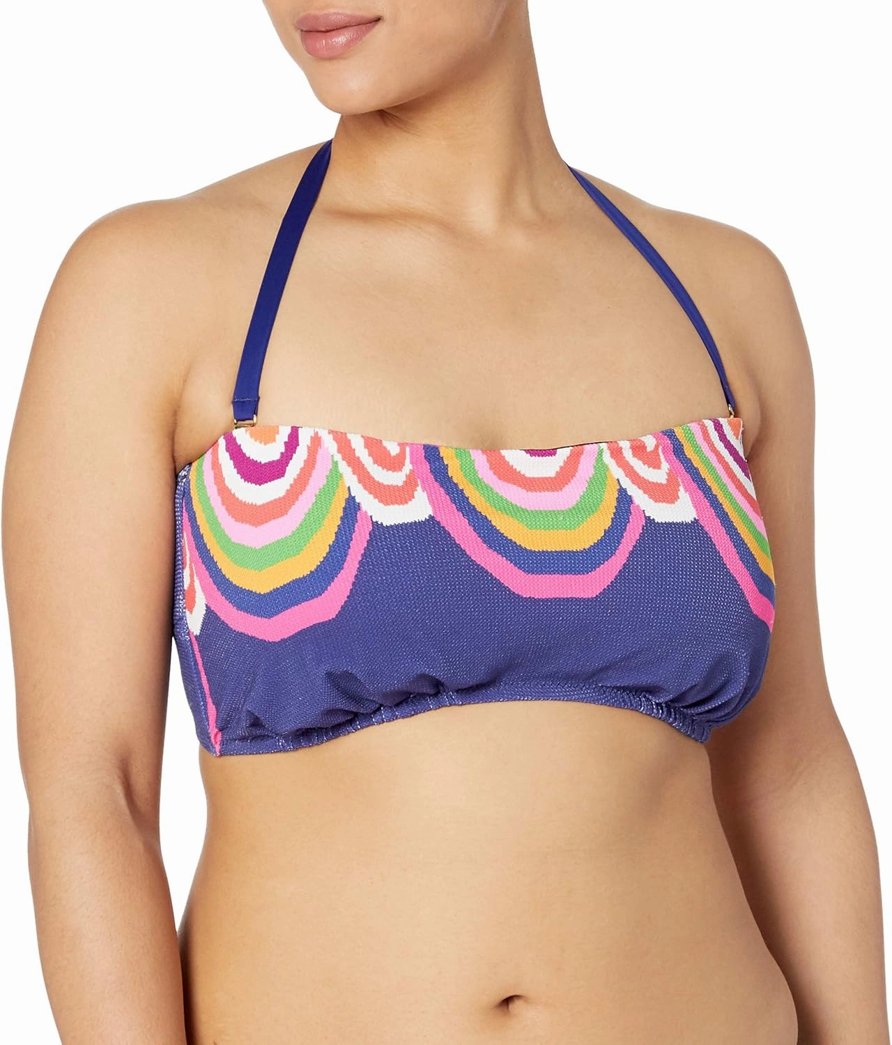 Trina Turk Women's Bandeau Hipster Bikini Swimsuit Top