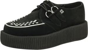 T.U.K. Suede Viva Mondo Creepers Shoes for Women and Men, Lace Up Platform Shoes