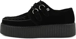 T.U.K. Suede Viva Mondo Creepers Shoes for Women and Men, Lace Up Platform Shoes