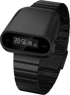 Unique Metal Watch, OLED Display Men Digital Watches, Lift-to-Wake Screen, Stainless Steel Strap
