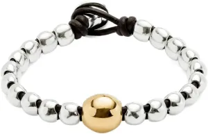 Uno de 50 SER INTREPIDA Stering silver and 18K Gold-plated Beaded Bracelet, 7", Handmade in Spain