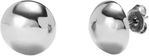 Uno de 50 Sterling Silver-plated Ball Stud Earrings, Bubble Design, Ser Intrepida Collection