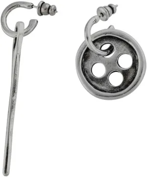 UNOde50 - Earrings Needle and button