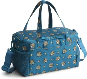 Vera Bradley Recycled Lighten Up Cooler, Teal and Gold Bandana Paisley