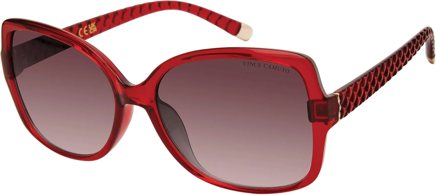 Vince Camuto Women's Vc1086 Butterfly 100% Uv Protective Rectangular Sunglasses. Luxe Gifts for Her, 59 Mm