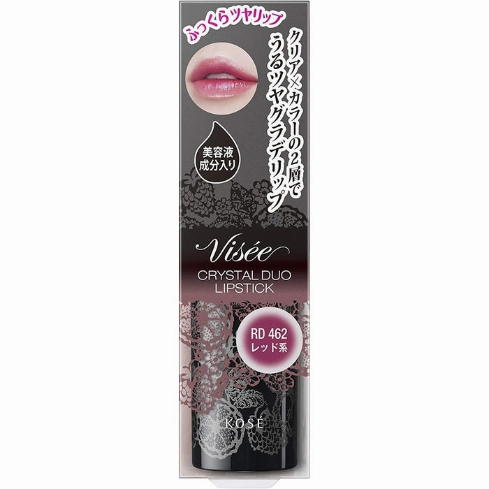 VISEE Rich Crystal Duo Lipstick with gradated effect (color: dark red RD462) 5.5 ml [With alcohol]