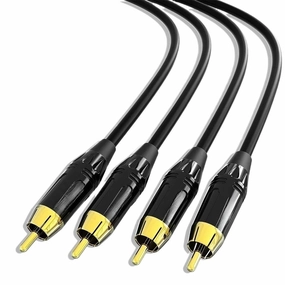 Wen ST 2 R/CA to 2 R/CA Stereo Cable Male to Male Audio Cable for Home Theater,HD DVD,VCD,Amplifier,HiFi Syetem(Female to Female,10M)