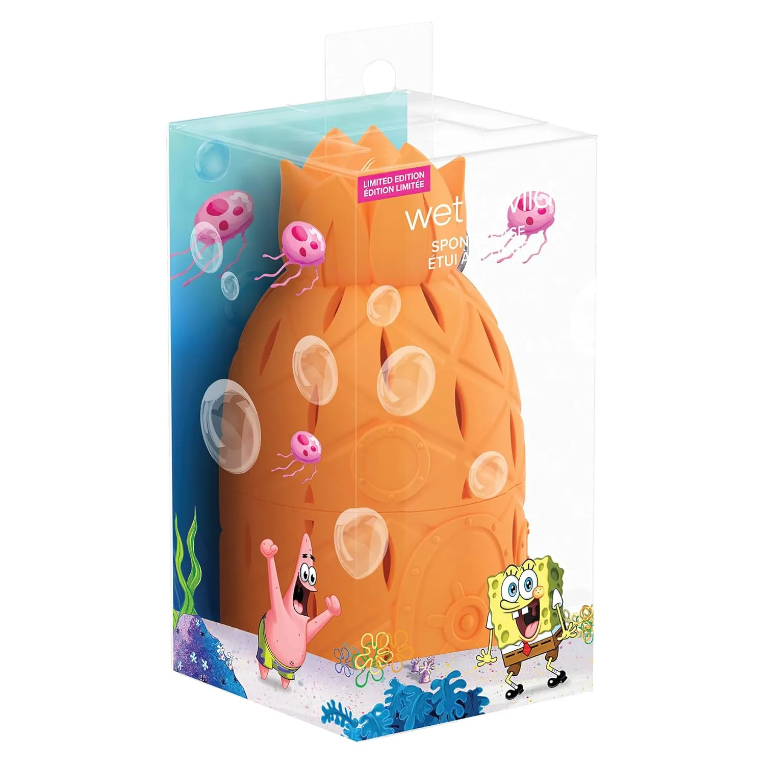 Wet n Wild House Sponge Case Bob Squarepants Makeup Tools Travel (1114229), Pineapple (Pack of 2)