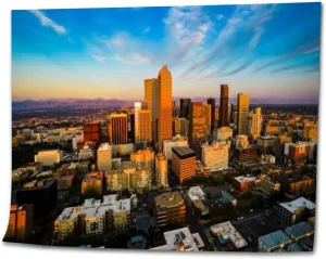 WHFEOIV9RE DIY Paint by Numbers Alpine Glow Denver Morning Sunrise Canvas Painting Set with Acrylic Pigment Paintbrush for Adults Kids Beginners Artwork Gift 16" x 20"