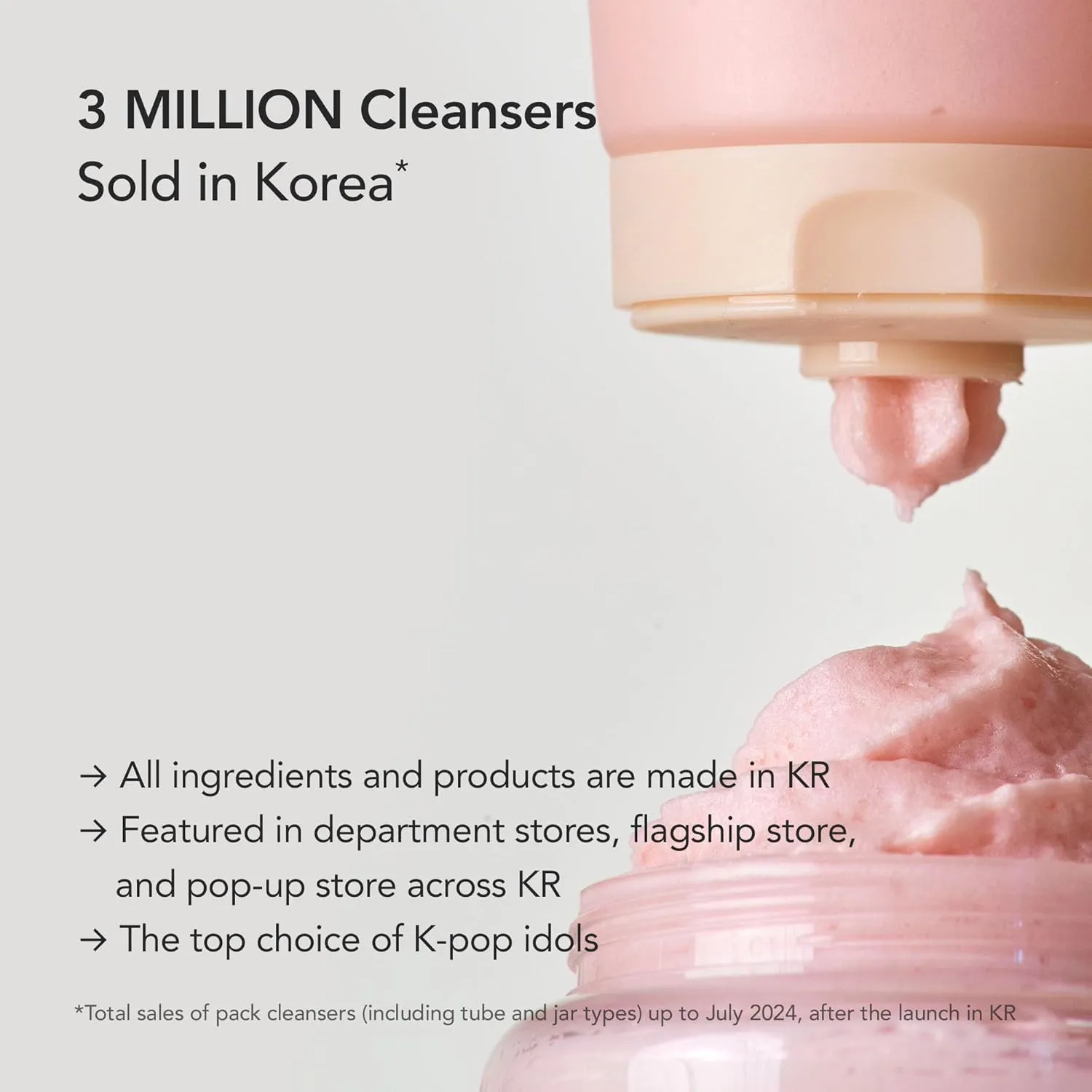 WHIPPED Cream Facial Cleanser Ddalva - Strawberry & Vanilla bean Face Wash - For Dry Dull Skin, Radiant Glow - Moisturizing Cleanser, Niacinamide, Hyaluronic Acid, Vegan Korean Skincare, 4.5 oz