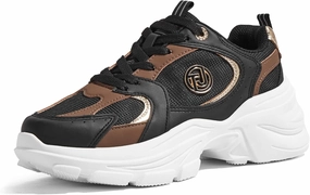 Women's Chunky Platform Sneakers Retro Dad Shoes with Recyclable Material Insole Anti-Slip Rubber Sole & Lightweight Cushion for Casual, Streetwear & Daily Outfits
