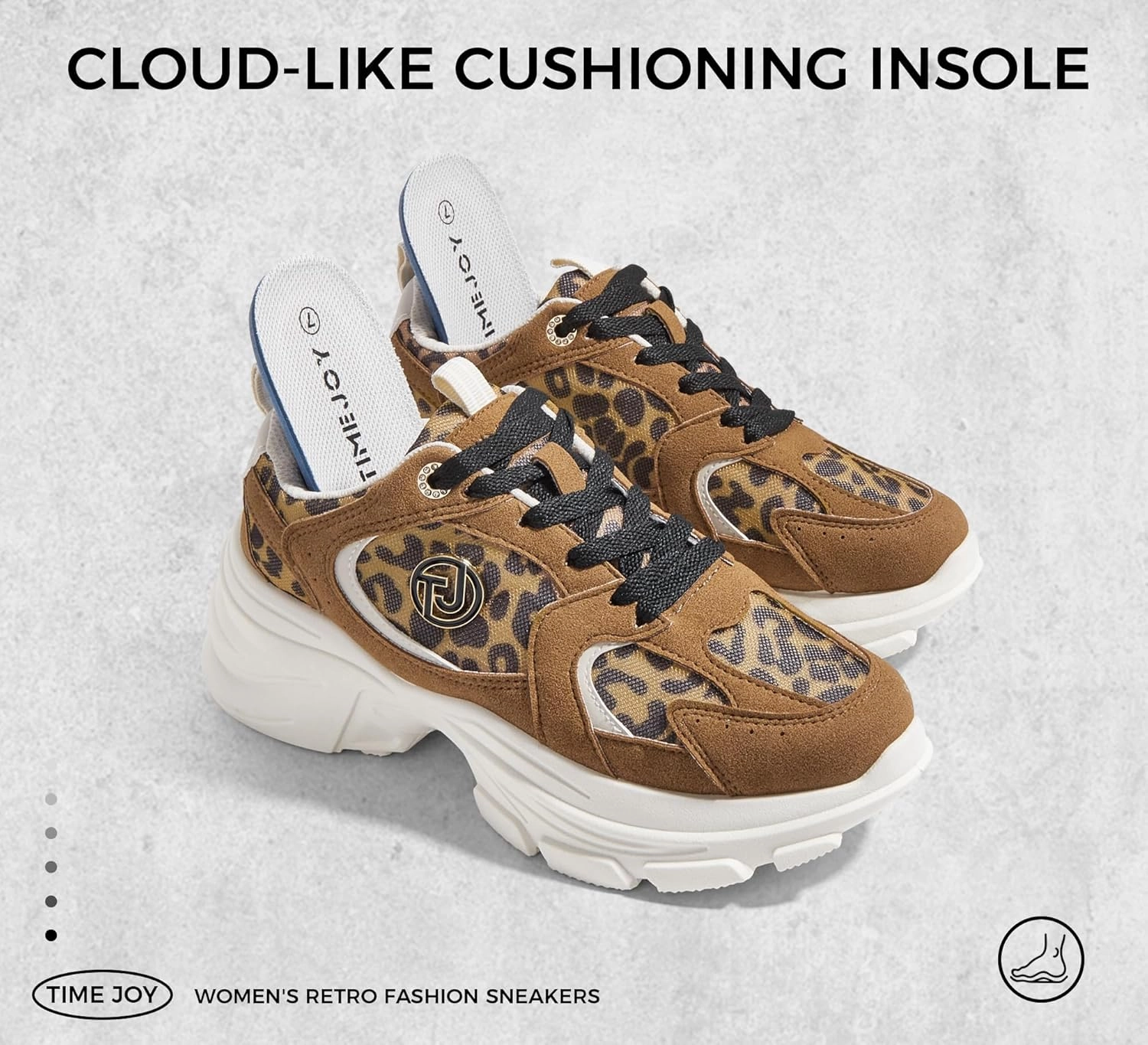 Women's Chunky Platform Sneakers Retro Dad Shoes with Recyclable Material Insole Anti-Slip Rubber Sole & Lightweight Cushion for Casual, Streetwear & Daily Outfits