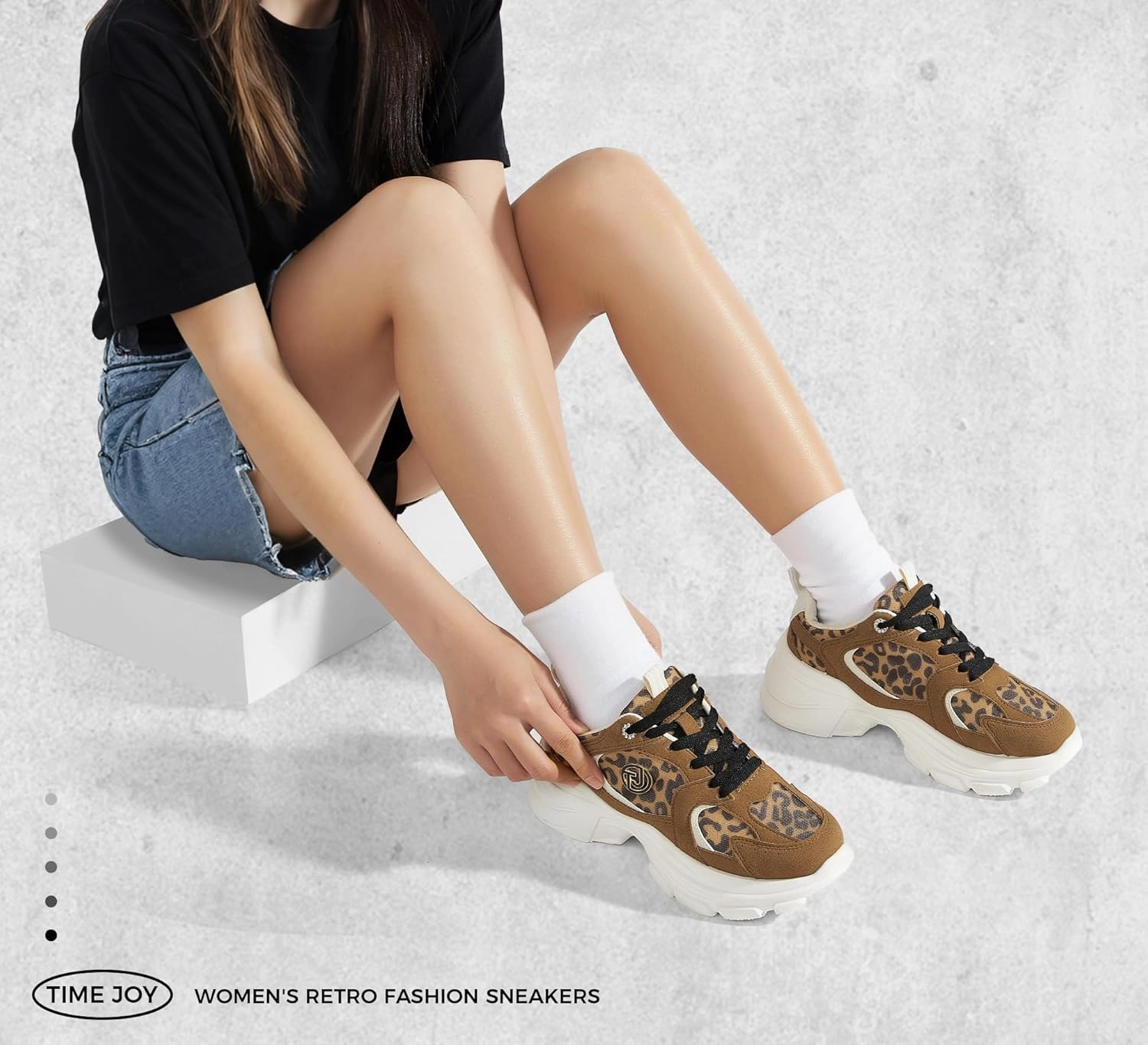 Women's Chunky Platform Sneakers Retro Dad Shoes with Recyclable Material Insole Anti-Slip Rubber Sole & Lightweight Cushion for Casual, Streetwear & Daily Outfits