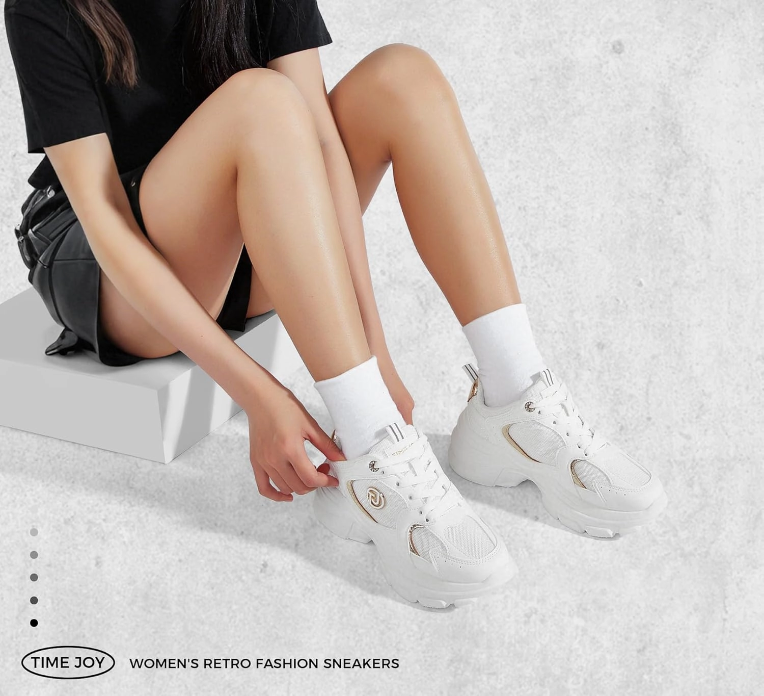 Women's Chunky Platform Sneakers Retro Dad Shoes with Recyclable Material Insole Anti-Slip Rubber Sole & Lightweight Cushion for Casual, Streetwear & Daily Outfits