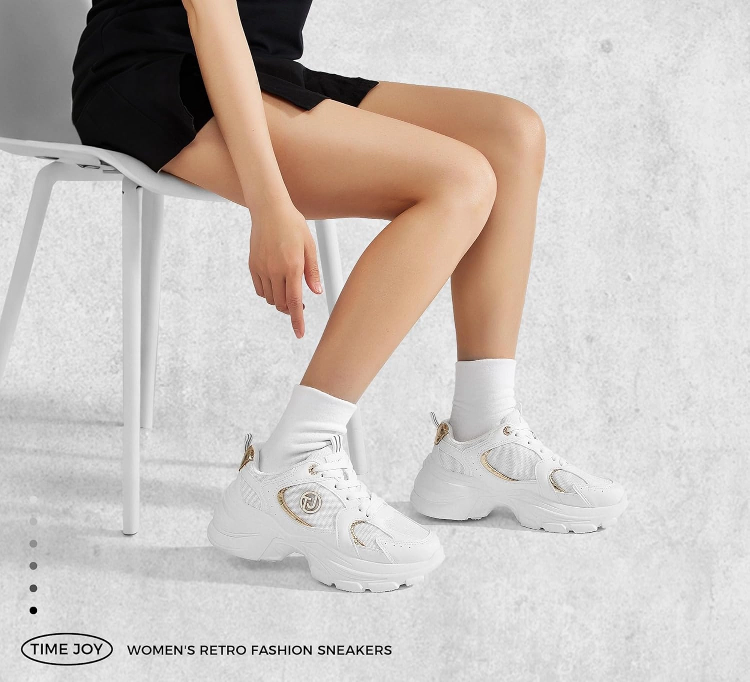 Women's Chunky Platform Sneakers Retro Dad Shoes with Recyclable Material Insole Anti-Slip Rubber Sole & Lightweight Cushion for Casual, Streetwear & Daily Outfits
