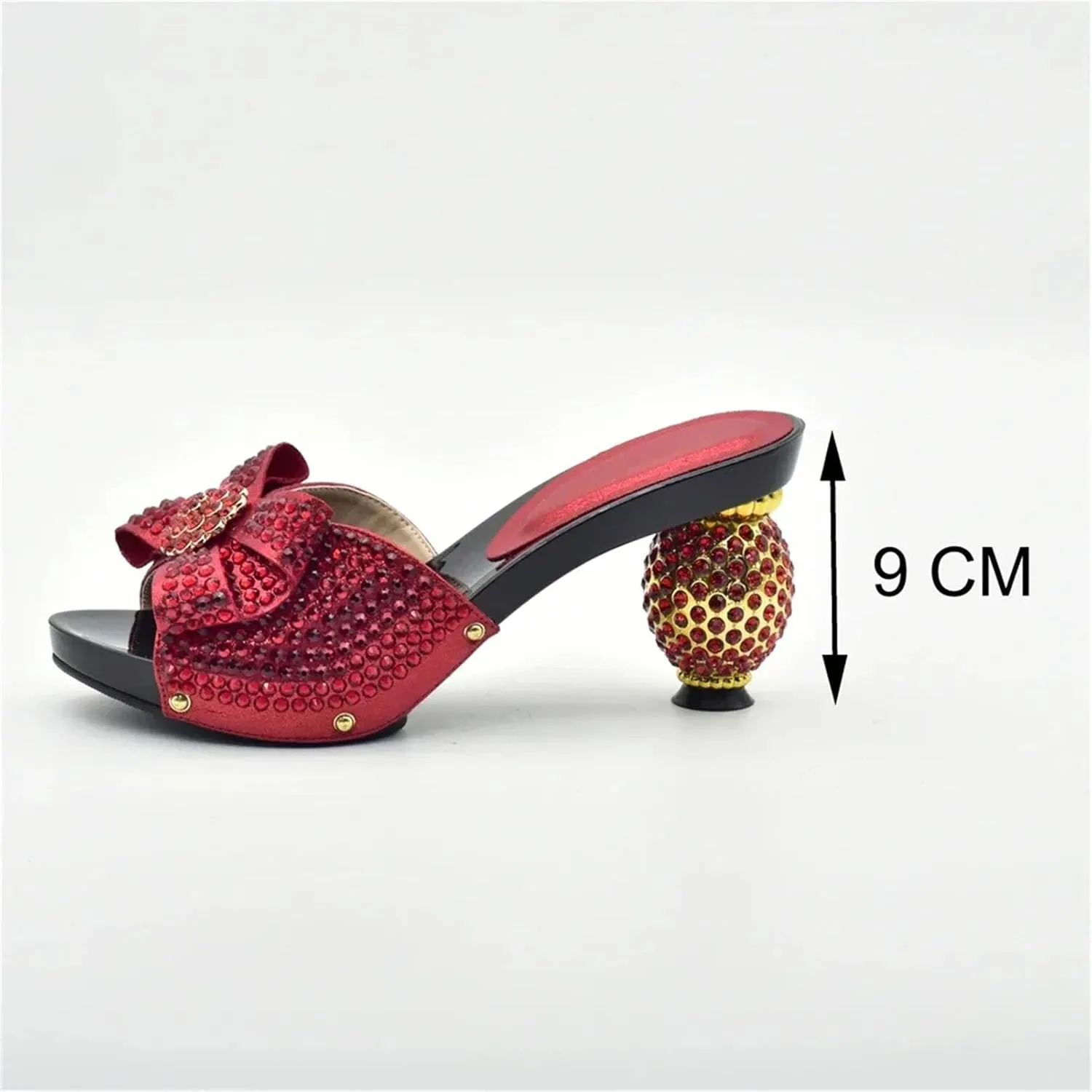 Women's Italian Summer Party Shoe & Bag Set - Luxury Designer High Heel Pumps with Crystal Clutch, Perfect for Evening Events