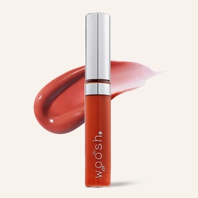 Woosh Beauty, Spin-On Lip Gloss, Hydrating Hyaluronic Acid & Shea Butter, No Fine Lines, Shine Finish, Vegan & Cruelty-Free - Glow