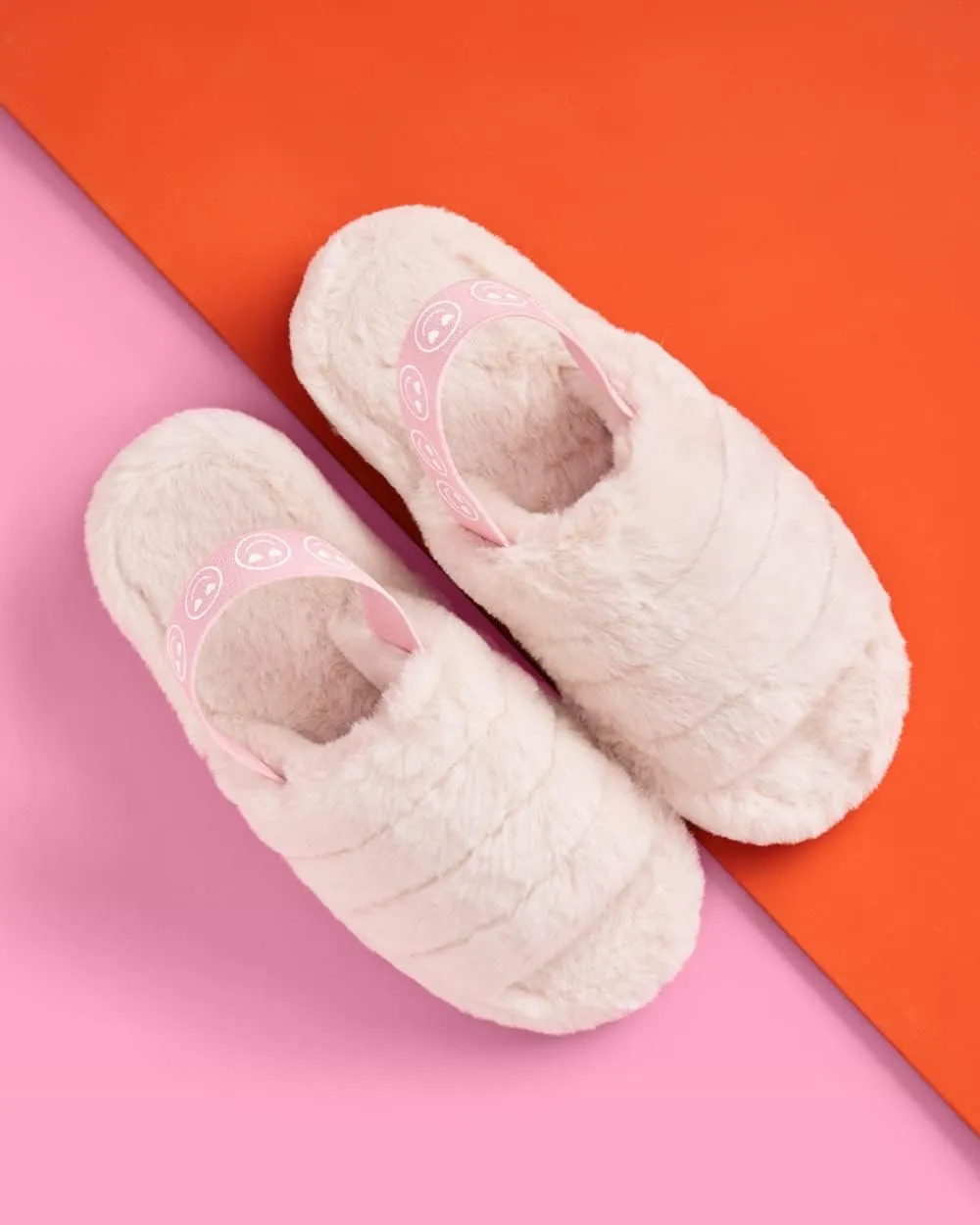 xo, Fetti Smile Strap Slippers, White Fur, Bachelorette Party Decorations, Birthday Sandals, Bridesmaid Gift, Birthday Party Favor