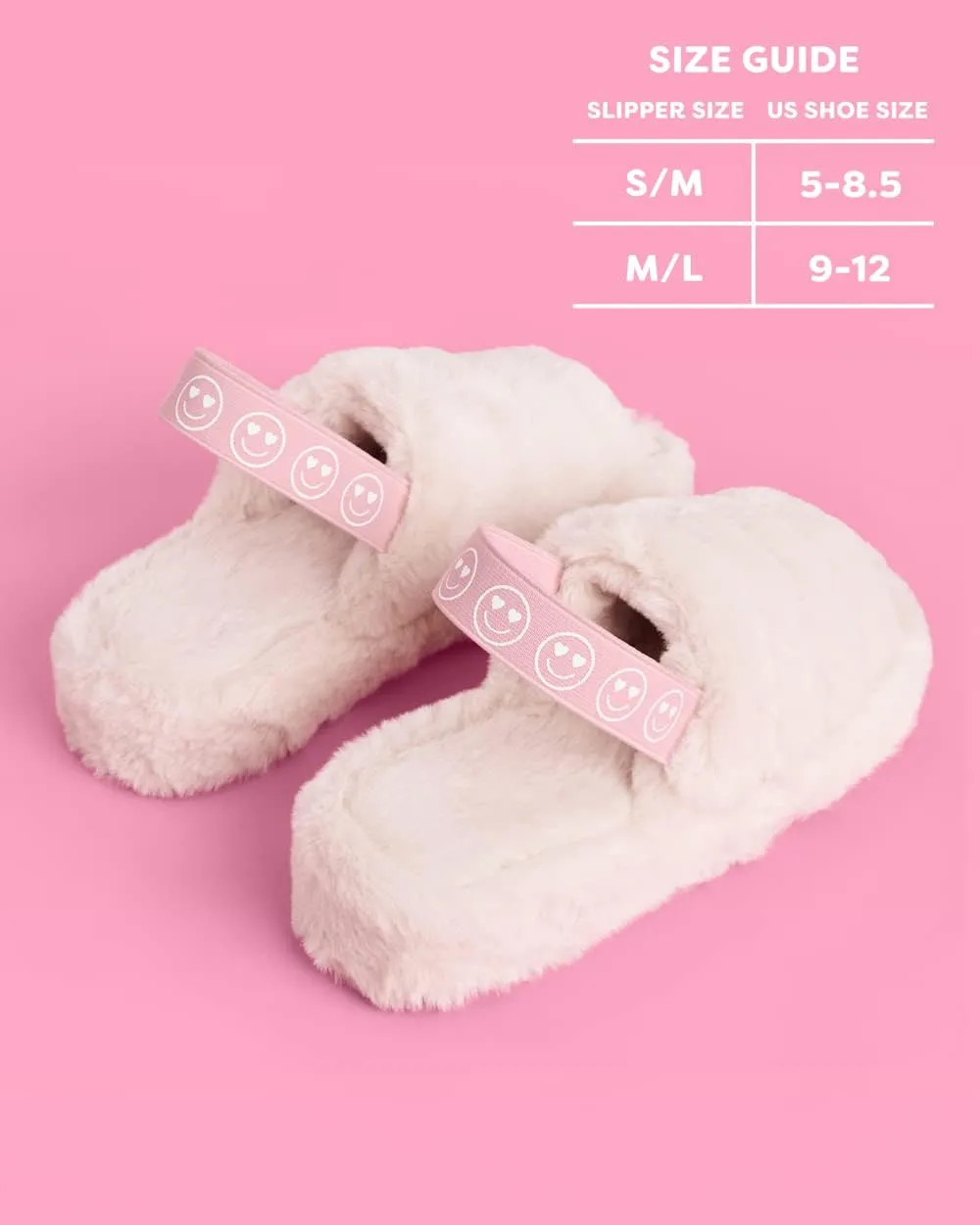 xo, Fetti Smile Strap Slippers, White Fur, Bachelorette Party Decorations, Birthday Sandals, Bridesmaid Gift, Birthday Party Favor