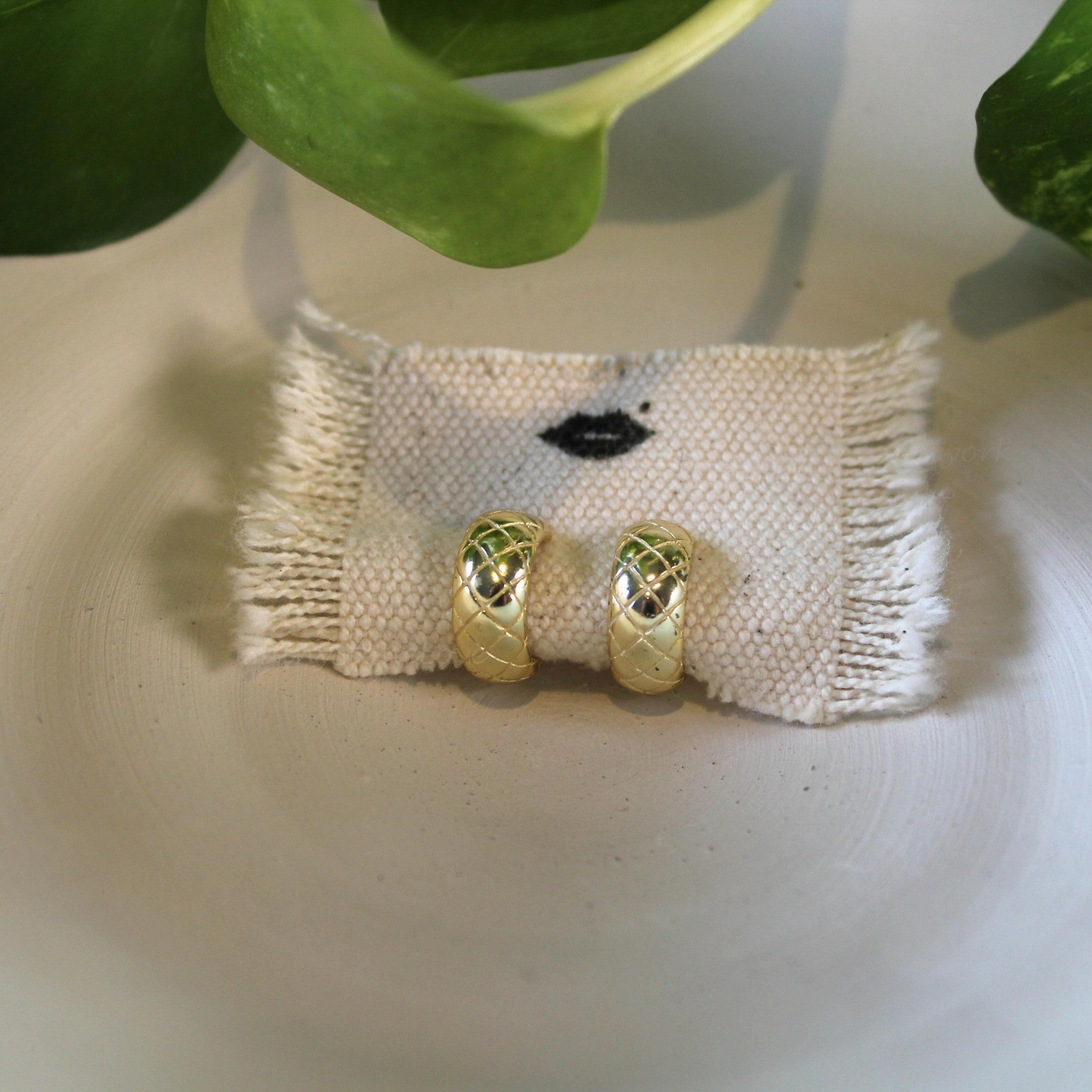 Yellow Bold Hoop Earrings